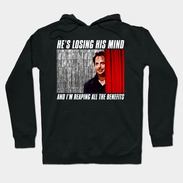 Jimmie Moore "He's Losing His Mind..." Hoodie by darklordpug